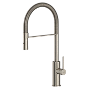 Remer X Style Inox Смеситель для кухни с гибким изливом, цвет: inox spazzolato SSX543