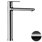 Remer Vanity Смеситель для раковины, без д/к, высота излива 24,2 см, цвет: cromo nero spazzolato V11LCFP