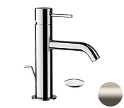 Remer X Style Смеситель для раковины, с донным клапаном, высота излива 8,4 см, цвет: visual inox X10XV