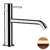 Remer X Style Смеситель для раковины, без д/к, высота излива 9,9 см, цвет: rame spazzolato X12ARP