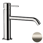 Remer X Style Смеситель для раковины, без донного клапана, высота излива 9,9 см, цвет: visual inox X12AXV