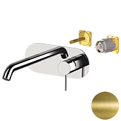 Remer X Style Смеситель для раковины встраиваемый, внешняя часть, цвет: vecchio ottone X15KBVO