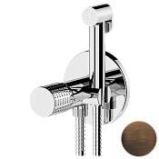 Remer Celebrity Гигиенический душ со смесителем, шланг, с встраиваемой частью, цвет: oil bronze CEC65WBR