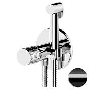 Remer Celebrity Гигиенический душ со смесителем, с встраиваемой частью, цвет: cromo nero spazzolato CEC65WCFP