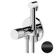 Remer Celebrity Гигиенический душ со смесителем, шланг, с встраиваемой частью, цвет: nero opaco CEC65WNO