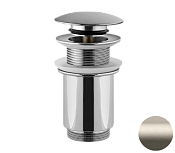 Remer Донный клапан click-clack без перелива, цвет: visual inox 904CC114XV