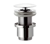 Remer Донный клапан click-clack незапираемый без перелива, цвет: cromo 9072