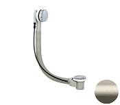 Remer Слив-перелив полуавтоматический для ванны, цвет: visual inox 96PXV