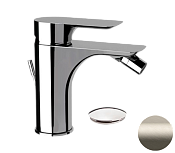 Remer Infinity Смеситель для биде, с донным клапаном, цвет: visual inox I20XV