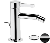 Remer Metrica Смеситель для биде, с донным клапаном, цвет: cromo nero spazzolato MC20CFP