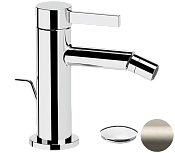 Remer Metrica Смеситель для биде, с донным клапаном, цвет: visual inox MC20XV