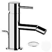 Remer X Style Смеситель для биде, с донным клапаном, цвет: bianco opaco X20LBO