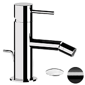 Remer X Style Смеситель для биде, с донным клапаном, цвет: cromo nero spazzolato X20LCFP