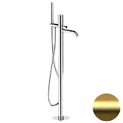 Remer Celebrity Смеситель для ванны напольный, излив 18 см, со скрытой частью, цвет: oro spazzolato CEC08BG