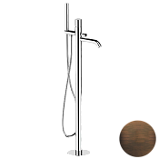 Remer Celebrity Смеситель для ванны напольный, излив 18 см, со скрытой частью, цвет: oil bronze CEC08BR