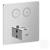 Remer Absolute Термостат для ванны встраиваемый на 2 потребителя, внешняя часть, цвет: bianco opaco AU99D2KBBO