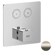 Remer Absolute Термостат для ванны встраиваемый на 2 потребителя, внешняя часть, цвет: visual inox AU99D2KBXV