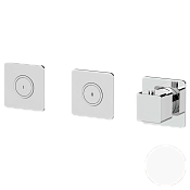 Remer Absolute Термостат для ванны встраиваемый, 2 потребителя, внешняя часть, цвет: bianco opaco AU99D2PKBBO