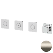 Remer Absolute Термостат для ванны встраиваемый, 3 потребителя, внешняя часть, цвет: visual inox AU99D3PKBXV