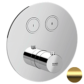 Remer X Style Термостат для ванны встраиваемый, 2 потребителя, внешняя часть, цвет: oro spazzolato X99D2KBBG