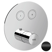 Remer X Style Термостат для ванны встраиваемый, 2 потребителя, внешняя часть, цвет: nero opaco X99D2KBNO