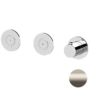 Remer X Style Термостат для ванны встраиваемый, 2 потребителя, внешняя часть, цвет: visual inox X99D2PKBXV