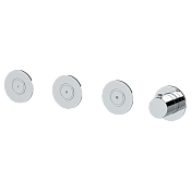 Remer X Style Термостат для ванны встраиваемый, 3 потребителя, внешняя часть, цвет: cromo X99D3PKB