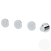 Remer X Style Термостат для ванны встраиваемый, 3 потребителя, внешняя часть, цвет: bianco opaco X99D3PKBBO