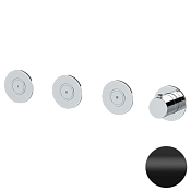 Remer X Style Термостат для ванны встраиваемый, 3 потребителя, внешняя часть, цвет: nero opaco X99D3PKBNO