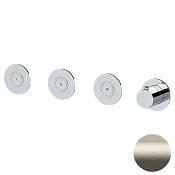 Remer X Style Термостат для ванны встраиваемый, 3 потребителя, внешняя часть, цвет: visual inox X99D3PKBXV