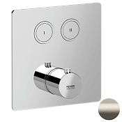 Remer X Style Термостат для ванны встраиваемый, 2 потребителя, внешняя часть, цвет: visual inox X99QD2KBXV