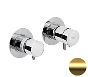 Remer X Style Термостат для ванны, 3 потребителя, с встраиваемой частью, цвет: oro spazzolato XT96D3BG