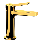 Remer Slash & Dot Смеситель для раковины, без д/к, высота излива 11,4 см, цвет: oro lucido SL12DO