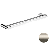 Remer Lounge Полотенцедержатель двойной 60 см, подвесной, латунь, цвет: visual inox LN33XV