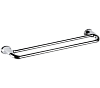 Remer 900 Полотенцедержатель двойной 69 см, подвесной, латунь, цвет: cromo NV33CR