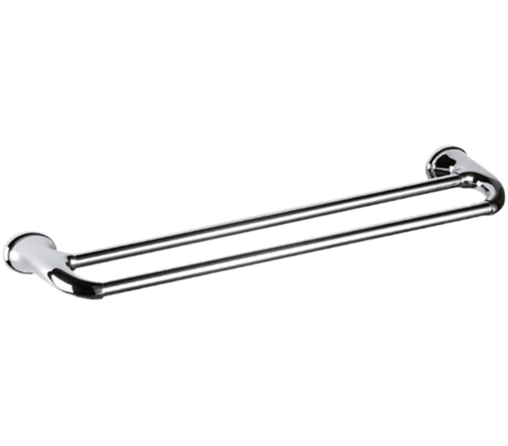 Remer 900 Полотенцедержатель двойной 69 см, подвесной, латунь, цвет: cromo NV33CR