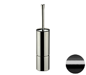 Remer Ершик для унитаза подвесной/напольный, с латунной колбой, цвет: cromo nero spazzolato RB465CFP