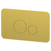 Remer Кнопка смыва для унитаза, нержавеющая сталь, цвет: oro spazzolato RB810BG