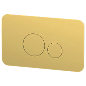 Remer Кнопка смыва для унитаза, нержавеющая сталь, цвет: oro lucido RB810DO