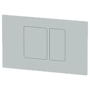 Remer Кнопка смыва для унитаза, нержавеющая сталь, цвет: bianco opaco RB820BO