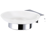 Remer SQ Мыльница с чашей из матового стекла, подвесная, цвет: cromo SQ10CR