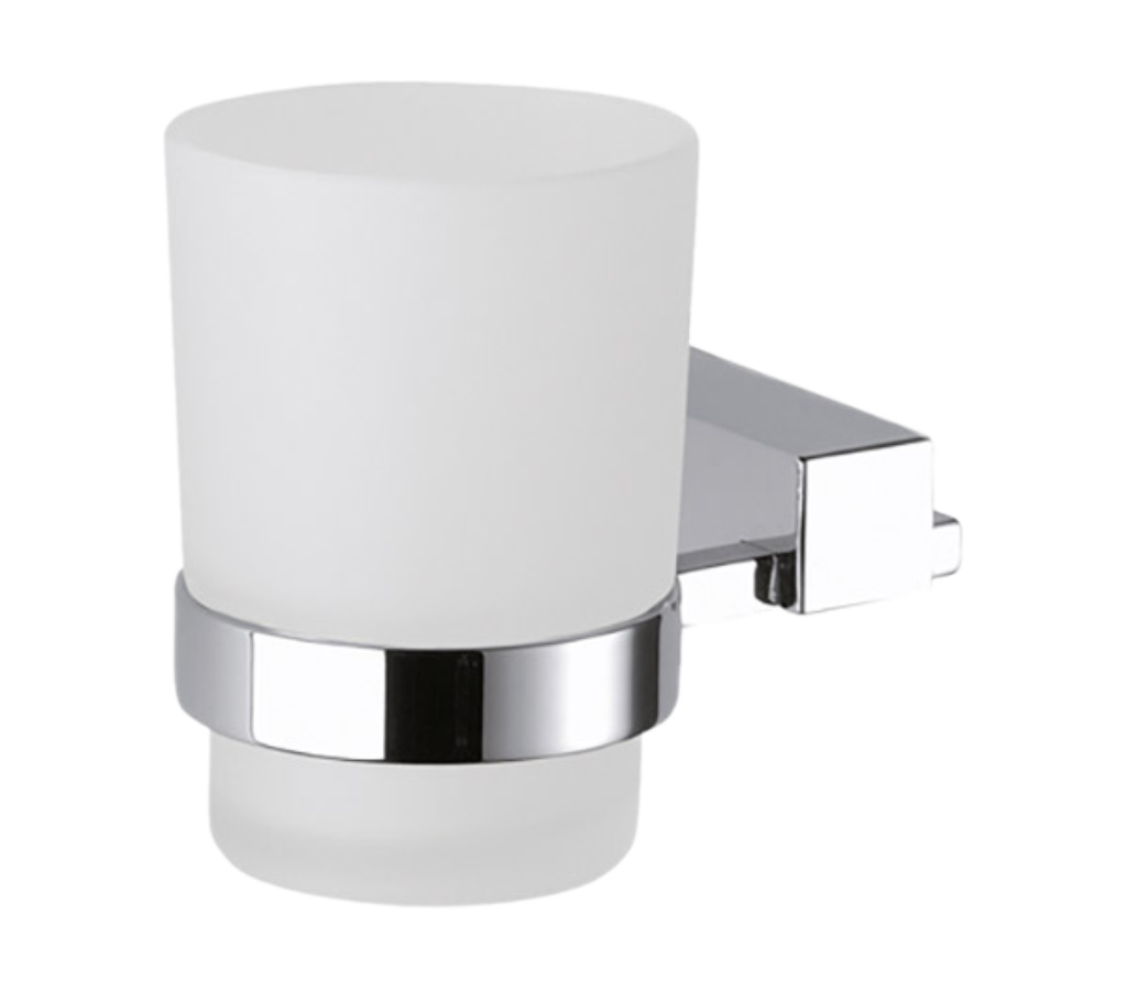 Remer SQ Стакан подвесной, из матового стекла, цвет: cromo SQ15CR