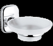 Remer Suite Мыльница с чашей из матового стекла, подвесная, цвет: cromo SU10CR