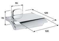 Remer Suite Держатель туалетной бумаги с крышкой, подвесной, цвет: cromo SU60CR