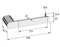 Remer Lounge Держатель туалетной бумаги, подвесной, цвет: oro spazzolato LN61BG