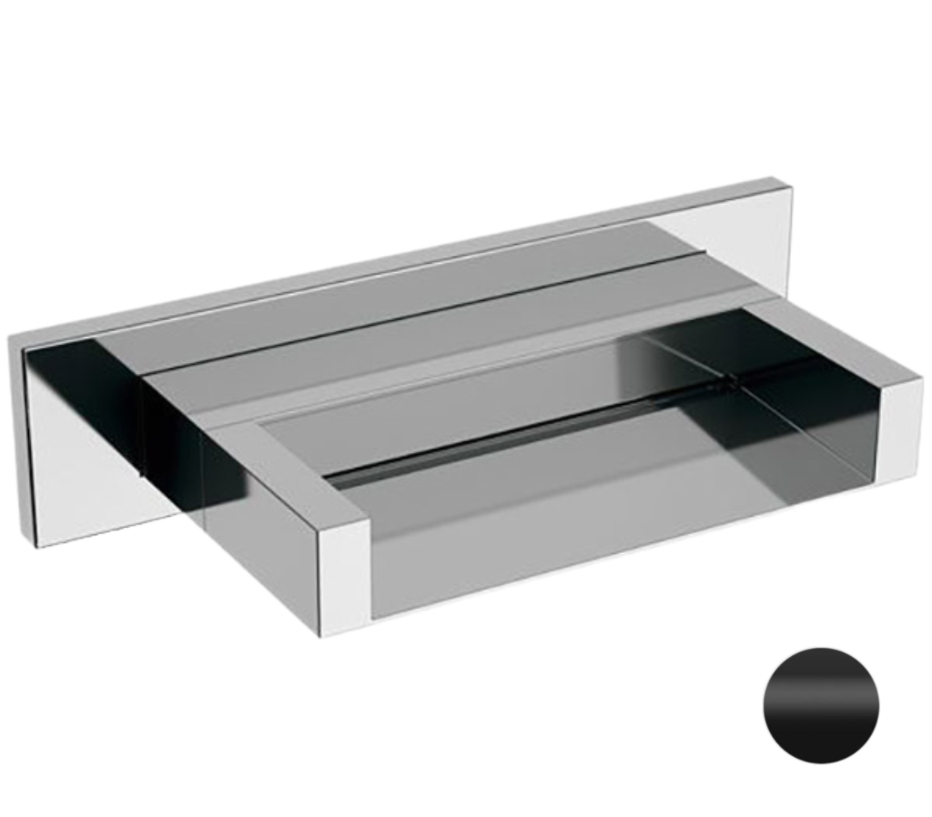 Remer Излив настенный каскадный 10,3 см, цвет: nero opaco 91ZCNO