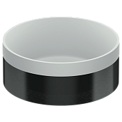 Remer Раковина чаша d37x14,5h см, без прелива, цвет: cromo nero spazzolato RB902CFP