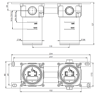 Remer Скрытая часть для смесителя WBOX15