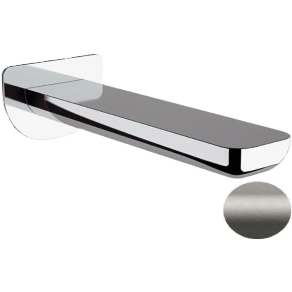 Remer Infinity Излив настенный 15 см, цвет: nichel spazzolato opaco 91iNPO