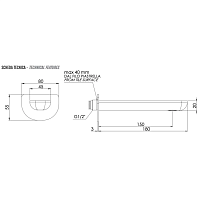 Remer Infinity Излив настенный 15 см, цвет: nichel spazzolato opaco 91iNPO